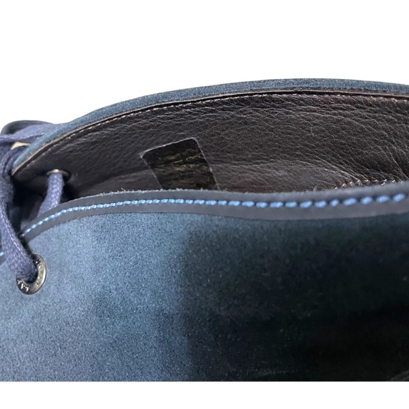 Lanvin Chukka Desert blue Suede Boots - Picture 10 of 16